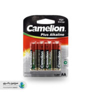 باتری قلمی آلکالاین پلاس مدل LR6-BP4 بسته 4 تایی 1.5 ولت 2700 میلی‌آمپرکملیون Camelion