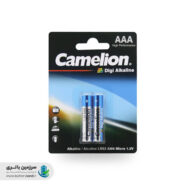 باتری نیم قلمی دی جی آلکالاین مدل LR03-AM4 ولتاژ 1.5 ولت ظرفیت 1250 آمپرکملیون Camelion