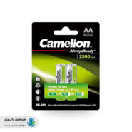 باتری قلمی قابل شارژ نیکل متال هیدرید مدل Always Ready ولتاژ 1.2 ولت ظرفیت 2500 میلی‌آمپر کملیون Camelion