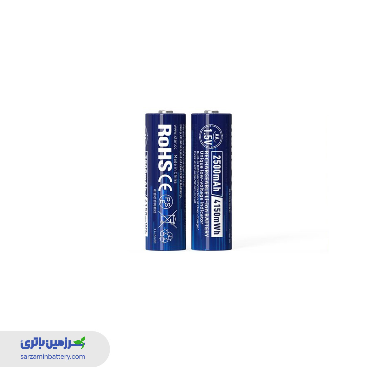 باتری-قلمی-شارژی-لیتیوم-یونی-2500-میلی-آمپری-اکستار-XTAR