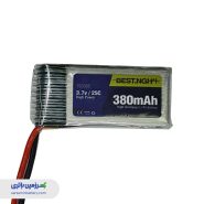 باتری پروازی لیتیوم پلیمر 752035 ظرفیت 380 میلی‌آمپر، ۳.۷ ولت 25C های‌پاور بست BEST NGH