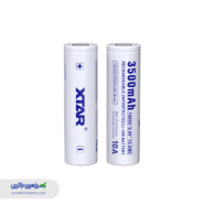 باتری شارژی 18650 لیتیوم‌یونی 3500 میلی‌آمپر 3.6 ولت ظرفیت بالا اکستار XTAR